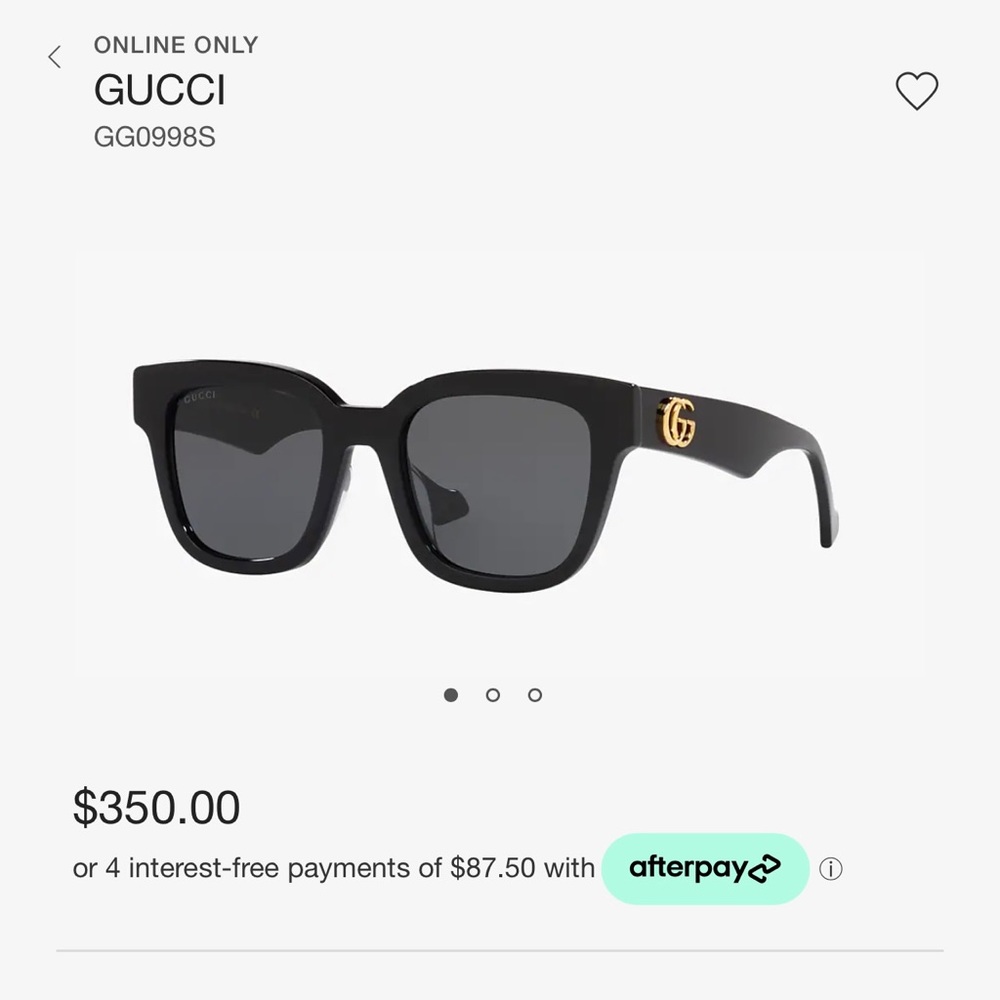 Gucci Sunglasses Waferer Black